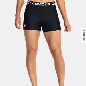 Under Armour Women's Black Compression Mid-rise Shorts